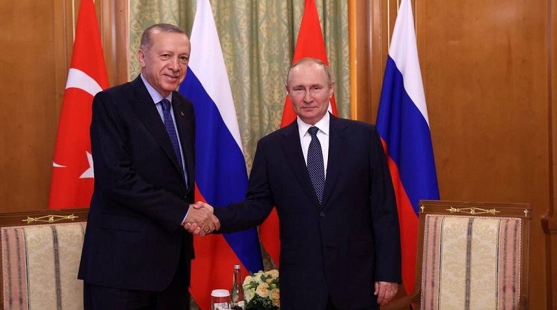 Presidentes Putin y Erdogan acuerdan establecer en rublos los pagos por gas ruso
