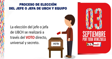 EN CLAVES: Conoce los pasos para elegir al Jefe o Jefa de UBCH y equipo de trabajo este 3-S