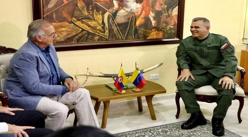 Ministros de defensa de Venezuela y Colombia se reúnen para fortalecer las relaciones bilaterales