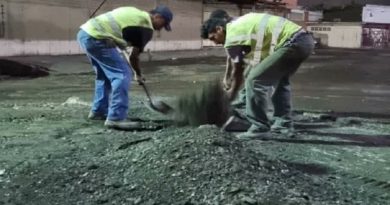 Inician trabajos de asfaltado en Mercado Mayorista Coche