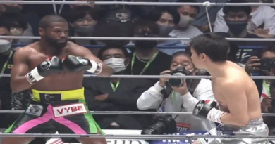 Floyd Mayweather noqueó a Mikuru Asakura en combate de exhibición