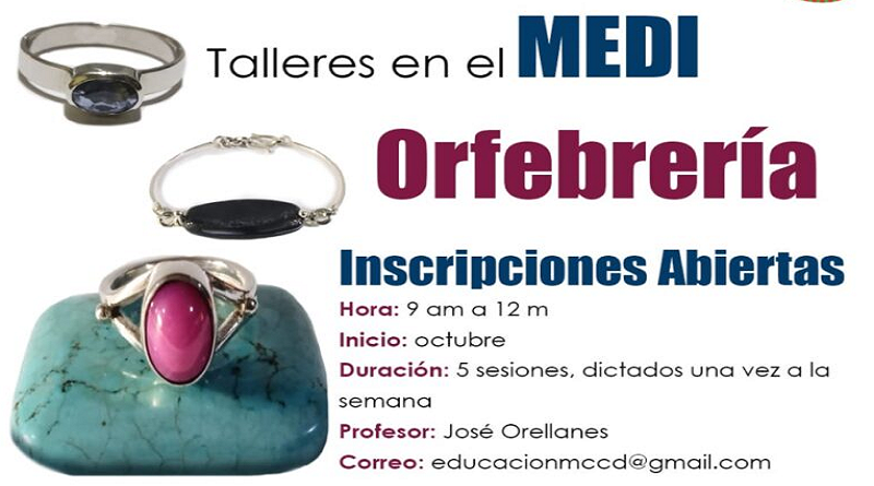 MEDI dictará talleres de estampado y orfebrería