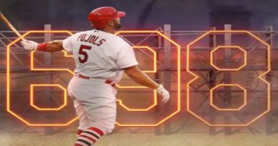 Pujols llega a 698 jonrones en béisbol de Grandes Ligas