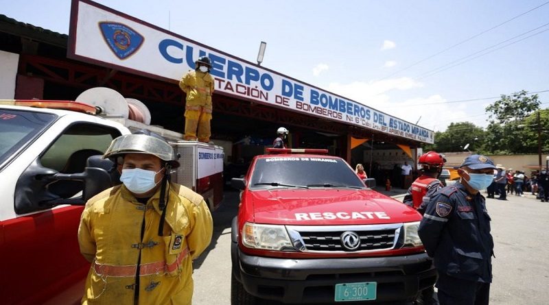 Reinauguran cuartel de bomberos de Pampero en Miranda