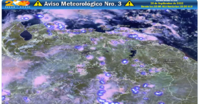 Inameh Aviso meteorológico Número 3