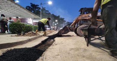 Colocadas más de 20 toneladas de asfalto en vialidad principal de Hospital Victorino Santaella