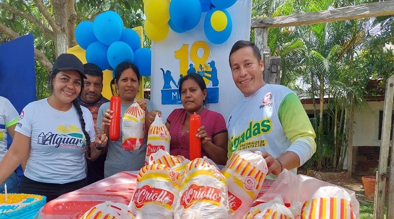 Distribuyen combos de proteínas a familias del sector La Pradera en Monagas