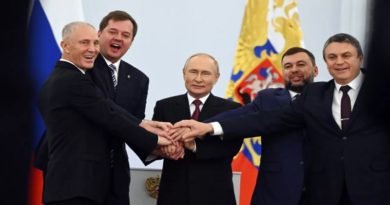 Presidente Putin firma los acuerdos de la adhesión de nuevos territorios
