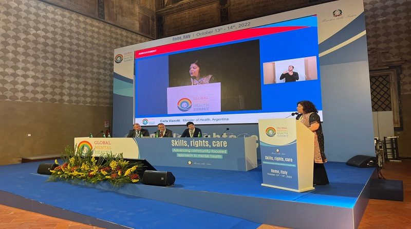 Argentina albergará la Cumbre Mundial de Salud Mental de 2023