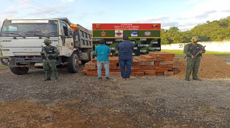 FANB detuvo en Táchira a ciudadano por contrabando de cedro