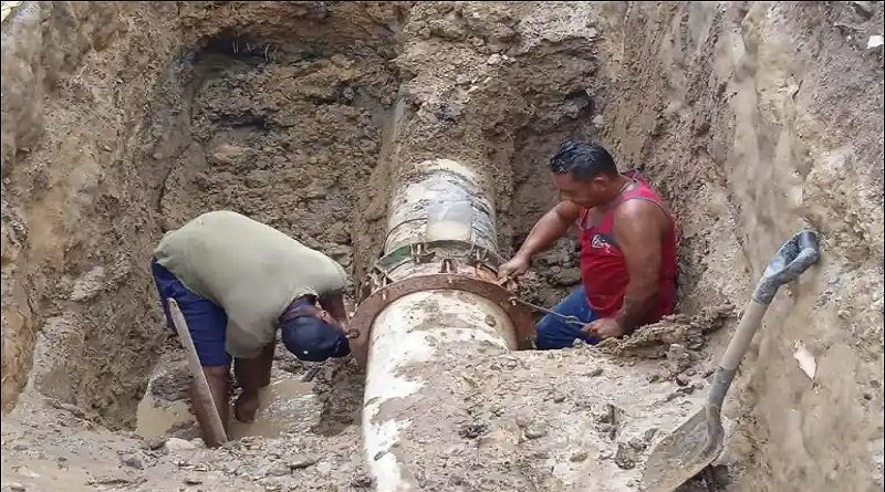 Reparan seis fugas de agua potable en municipio Sotillo de Anzoátegui