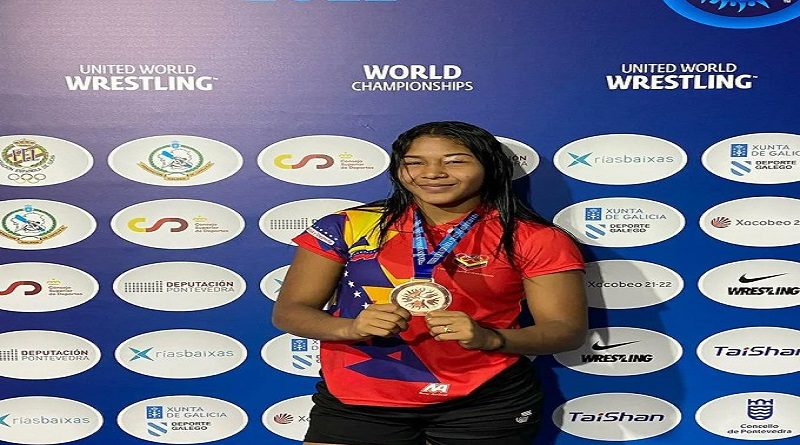 Astrid Montero conquista medalla de bronce para Venezuela en Mundial de Lucha Sub 23