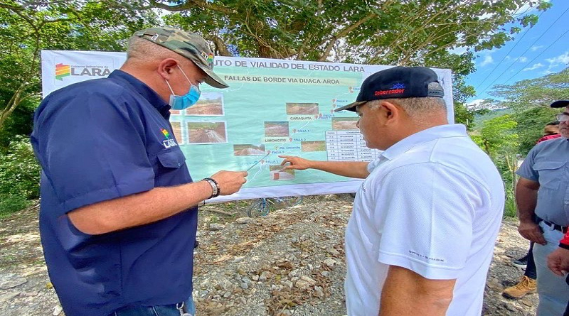 Avanzan trabajos de vialidad afectado ante lluvias en municipio Crespo de Lara