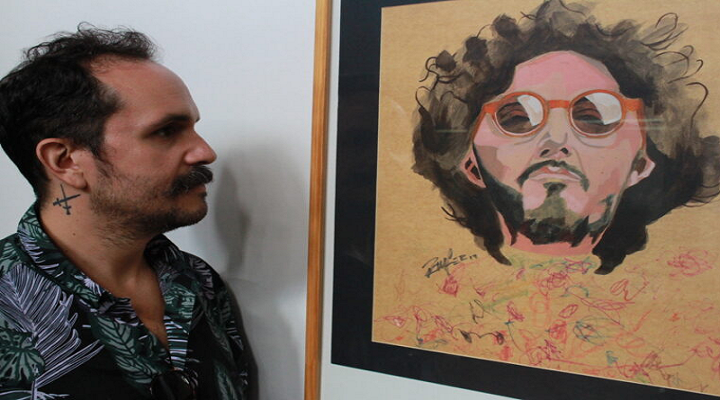 GAN realiza reconocimiento a artista platico Romel Fernando