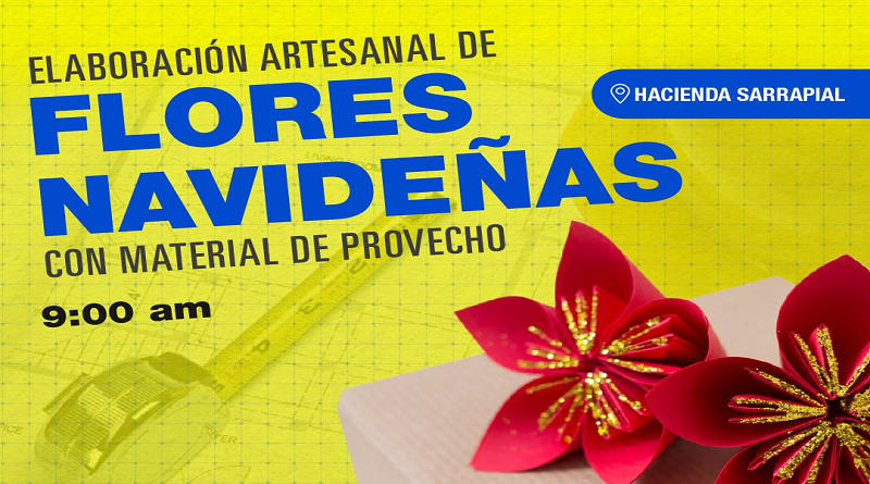 PDVSA La Estancia invita a elaboración Artesanal de Flores Navideñas