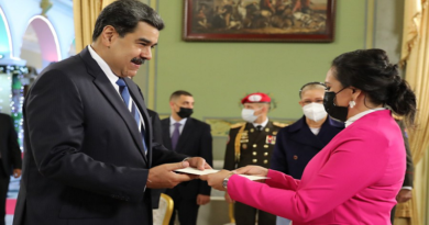 Presidente Maduro recibe Carta Credencial de Embajadora de Honduras