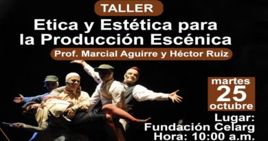 IAEM dictará taller ética y estética para la producción escénica en el Celarg