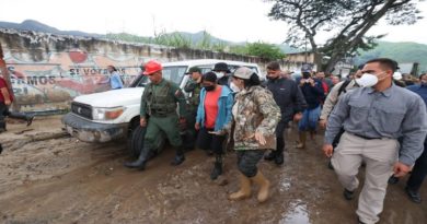Autoridades inspeccionan labores de recuperación en El Castaño de Aragua
