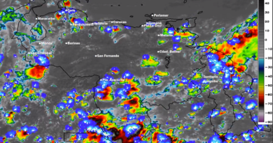 Inameh confirma pronóstico de lluvias o chubascos en 9 estados durante la tarde-noche de este viernes