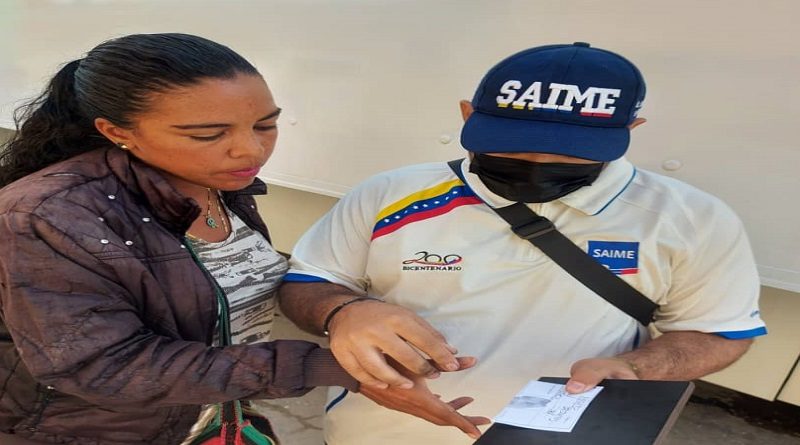 SAIME realiza segunda jornada de cedulación en Las Tejerías
