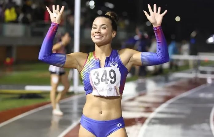 Yoveinny Mota reina en los 100 m vallas con tiempo de 13.60 en Asunción 2022