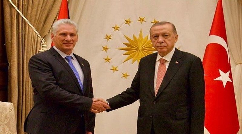 Presidente de Cuba se reúne con su homólogo de Türkiye para avanzar en relaciones bilaterales