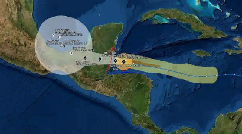 Huracán Lisa próxima horas pasará por Belice y norte de Guatemala