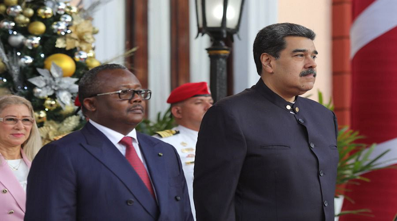 Jefe de Estado recibe a su par de Guinea Bissau en el Palacio de Miraflores