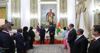 Venezuela despide al presidente de República Guinea Bissau