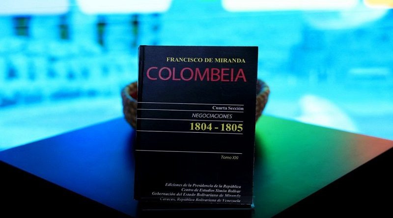 Presentan tomo XXI de colección Colombeia sobre Francisco de Miranda en Filven 2022