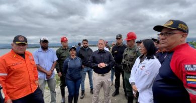 Inspeccionan niveles del Lago Tacarigua en Aragua