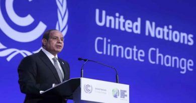 Presidente egipcio demanda medidas contra el cambio climático
