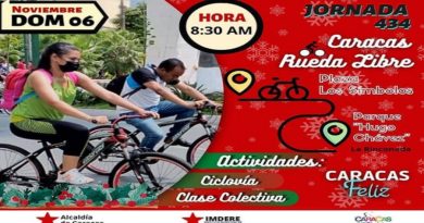 lan "Caracas Rueda Libre" alcanza su jornada Nº 434