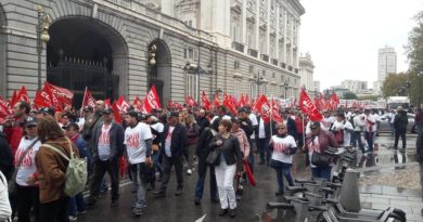 Sindicatos salen a las calles de Madrid para exigir subidas salariales por la inflación