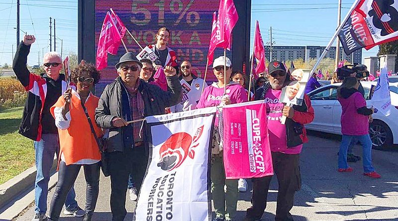 Trabajadores de la educación de Ontario van a huelga