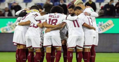 La Vinotinto cierra 2022 en el puesto 55 del ranking FIFA