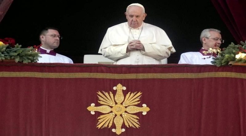 Papa Francisco condena la “guerra insensata” de Ucrania y pide acallar las armas