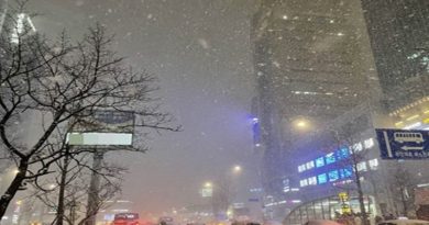 Fuertes nevadas golpean gran parte de Corea del Sur