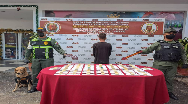 FANB captura a ciudadano con más de 60 dediles de presunta droga en Trujillo