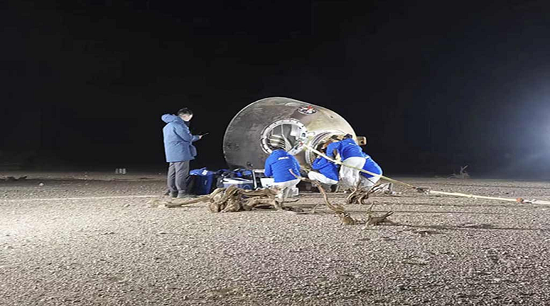 China recibe cápsula con astronautas de la misión Shenzhou-14