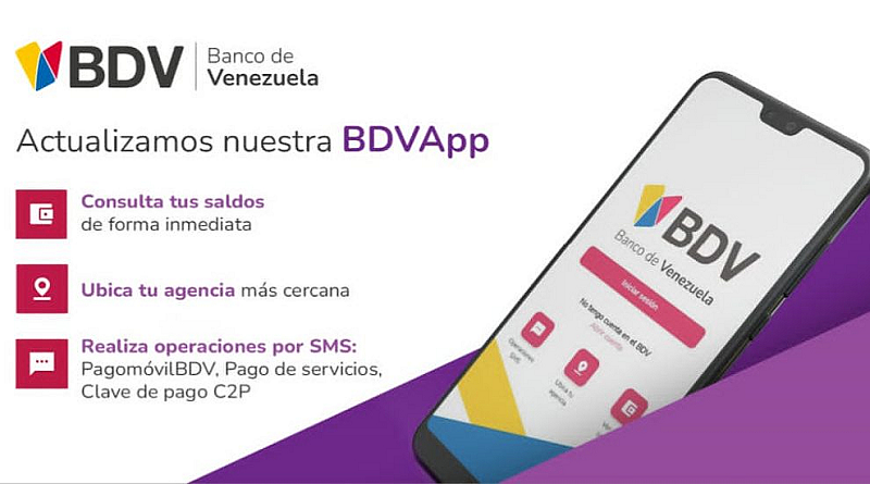Banco de Venezuela renova su aplicación para teléfonos inteligentes