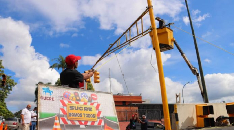 Recuperan semáforos en el municipio Sucre de Miranda