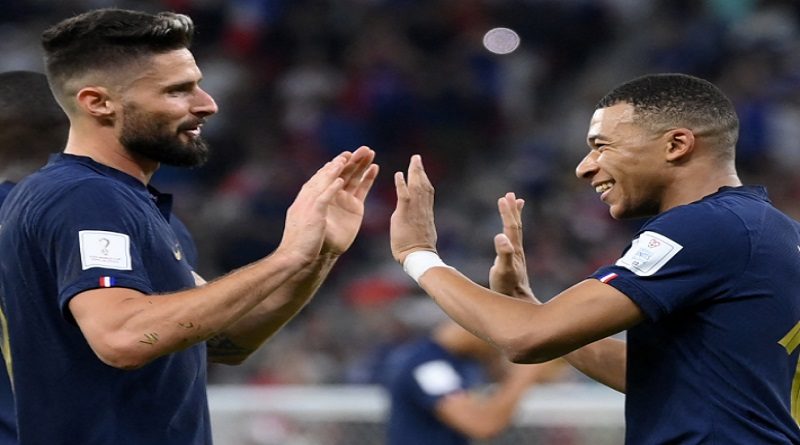 Mbappé y Giroud le dan el triunfo a Francia que le da su pase a los cuartos de final