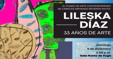 Sala Punto de Fuga del Maccar exhibirá los “33 años de Arte” de Lileska Díaz