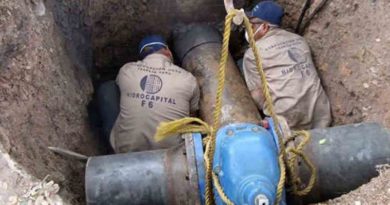 Servicio de agua potable en región capital será suspendido de manera temporal