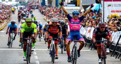 César Sanabria gana la primera etapa y lidera la Vuelta al Táchira
