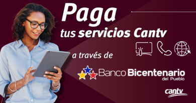 Clientes de Banco Bicentenario realizan pago de servicios de Cantv fácil y rápido
