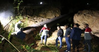 Supervisan trabajos de reparación en tuberías de 48 pulgadas en Miranda
