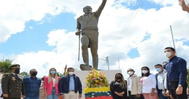 Conmemoran 208 años del fallecimiento del general José Félix Ribas﻿ en Guárico