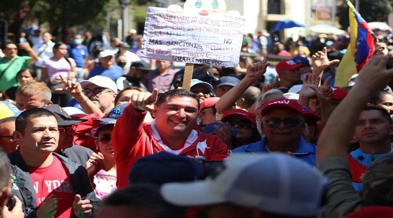 Realizan movilización en Mérida para rechazar las sanciones económicas